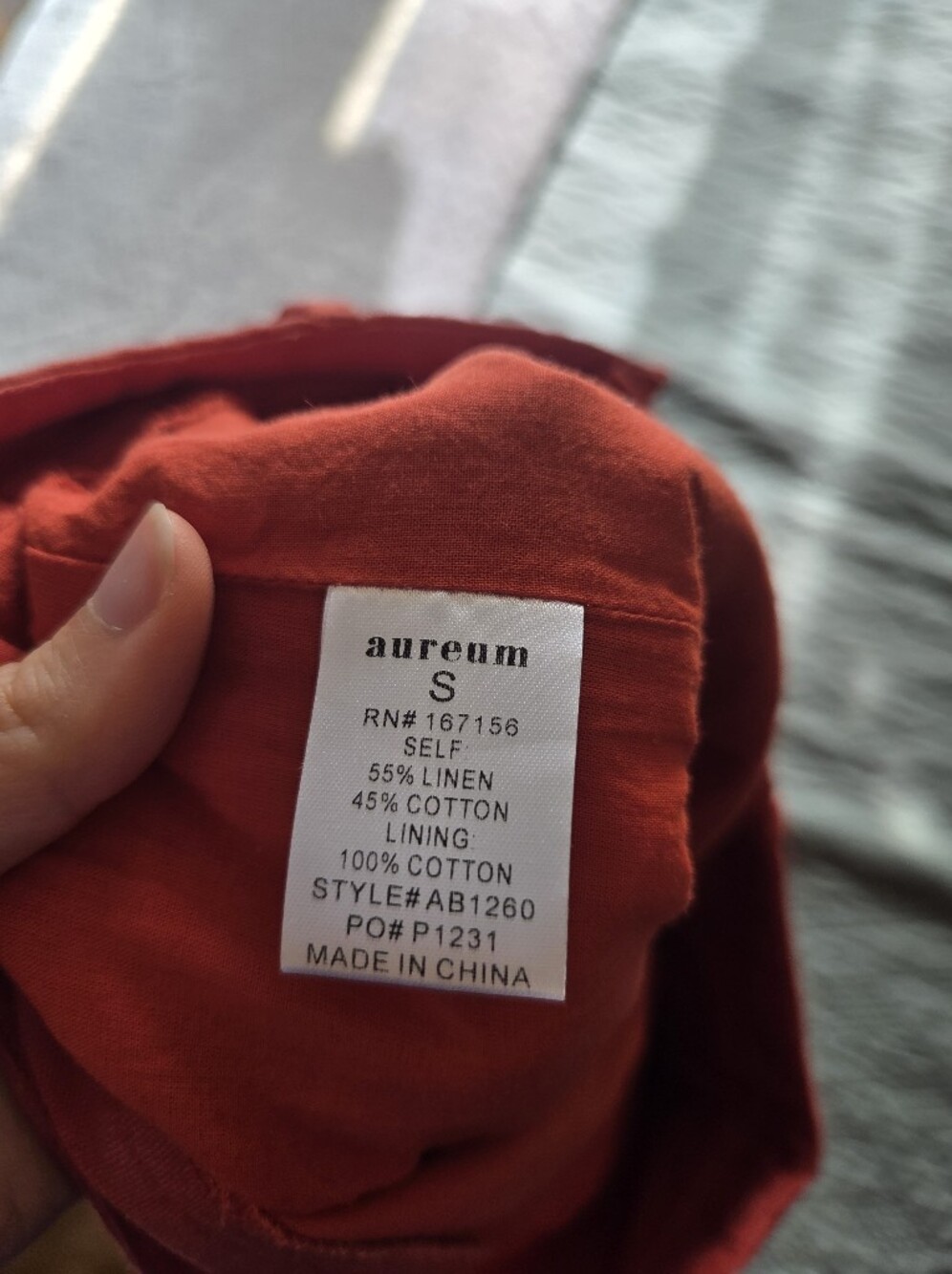 Women’s Red Scallop Hem Shorts - Picture 9 of 9